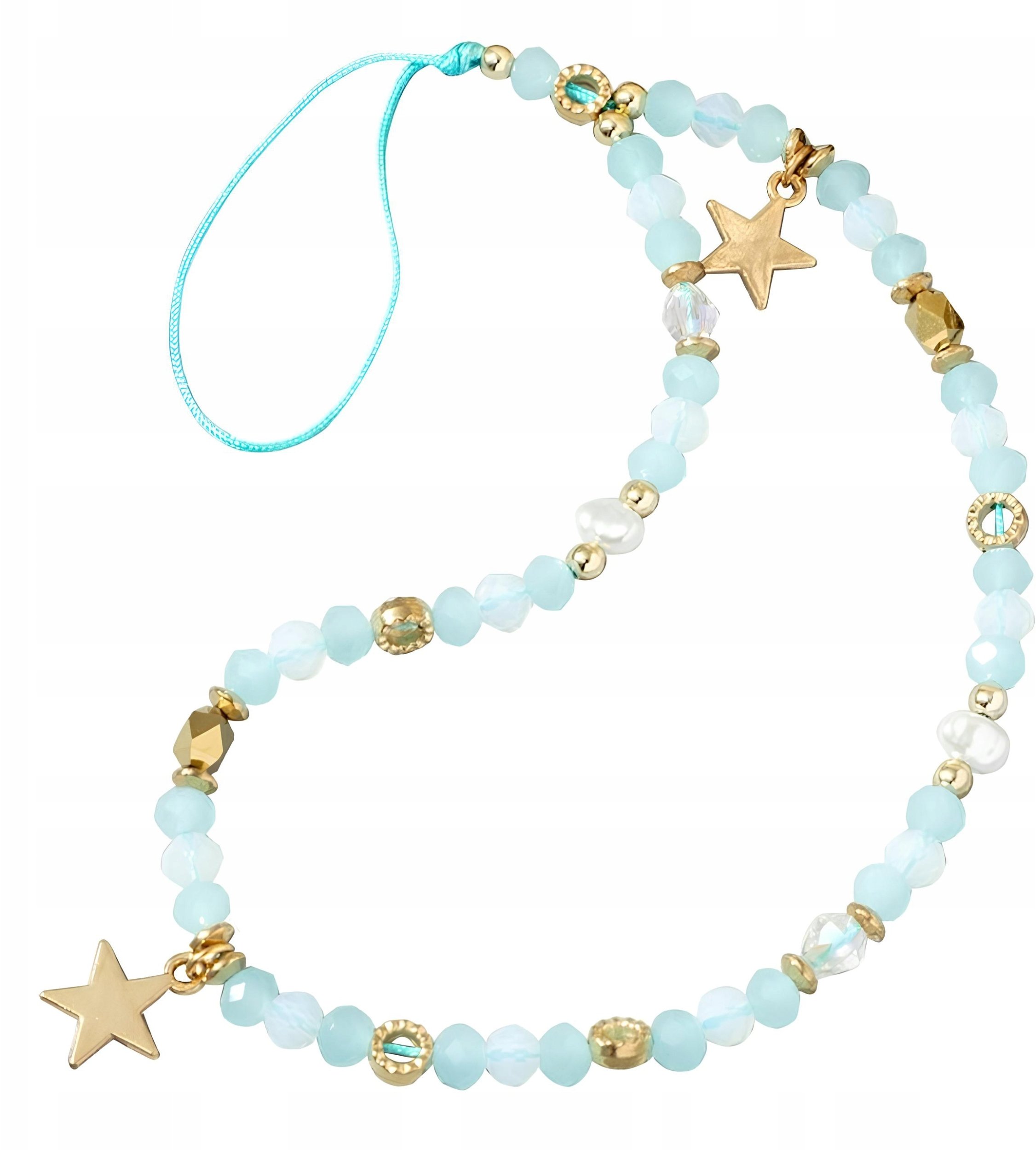 Zawieszka do telefonu koraliki na nadgarstek smycz brelok łańcuszek pasek