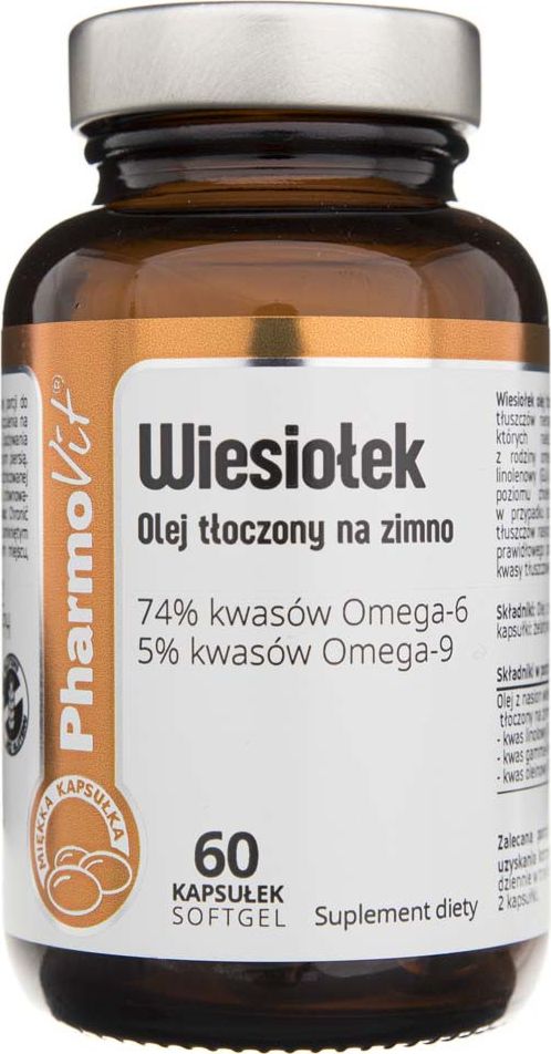 Pharmovit Pharmovit Wiesiołek olej tłoczony na zimno - 60 kapsułek