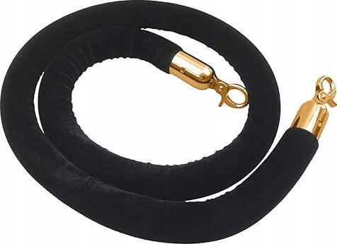 SZNUR ODGRADZAJĄCY LINA DO SŁUPKÓW SŁUPKA CZARNA 1,5 M