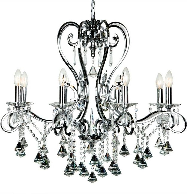 Lampa wisząca Witek Home Lampa sufitowa kryształowa Ampiro 4765/8