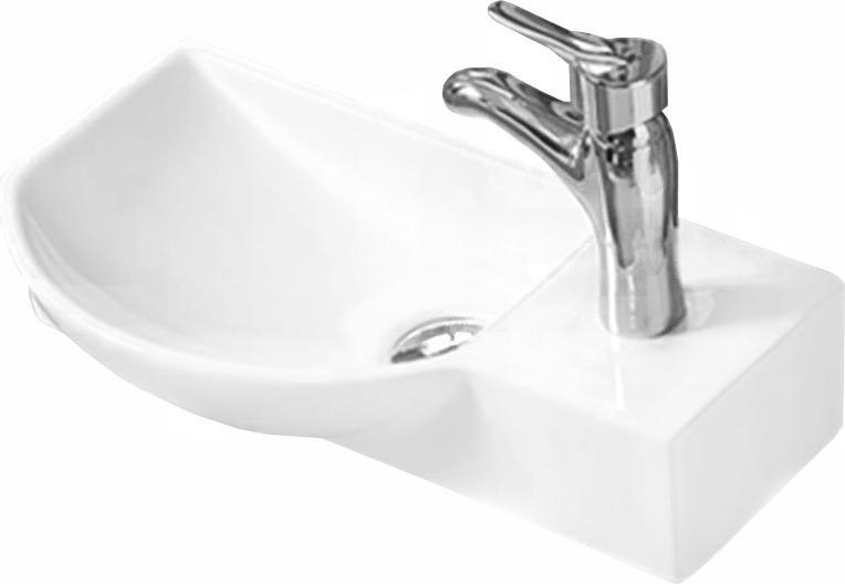 Umywalka Mexen Mexen Hugo umywalka nablatowa lewa 45 x 24 cm biała - 21254500L