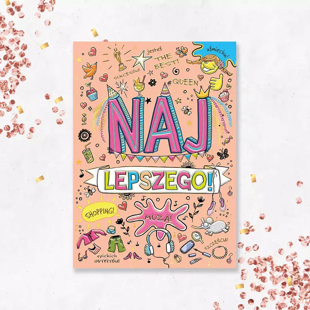 Karnet A5 Urodziny - Dziewczyna naj