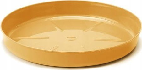 Podstawka pod doniczkę musztardowa 14,5x2,1cm Plastikowa