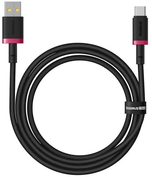 Kabel USB Baseus USB-A - USB-C 2 m Czerwono-czarny (P10377802U01-01)