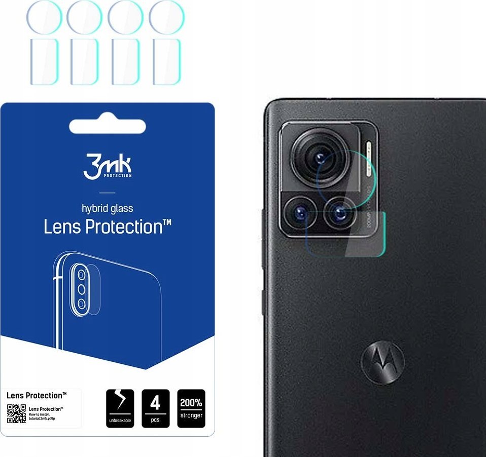 3MK 3MK Lens Protect Motorola Moto Edge 50 Ultra Ochrona na obiektyw aparatu 4szt
