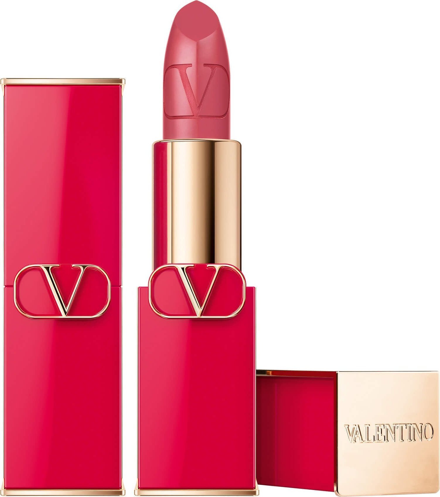 Valentino Valentino, Rosso, Satin Finish, Cream Lipstick, 104R, Refillable, 3.5 g For Women