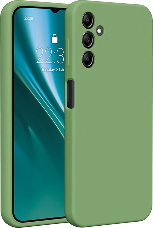 Etteri Nakładka Etteri Silicone Case do Samsung Galaxy A14 jasnozielona