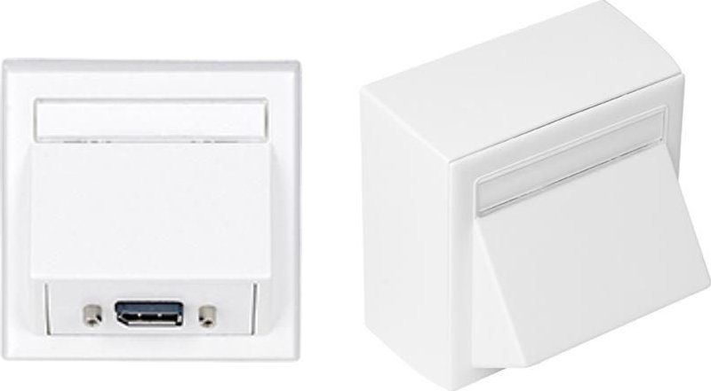 VivoLink WI221196 gniazdko elektryczne DisplayPort Biały
