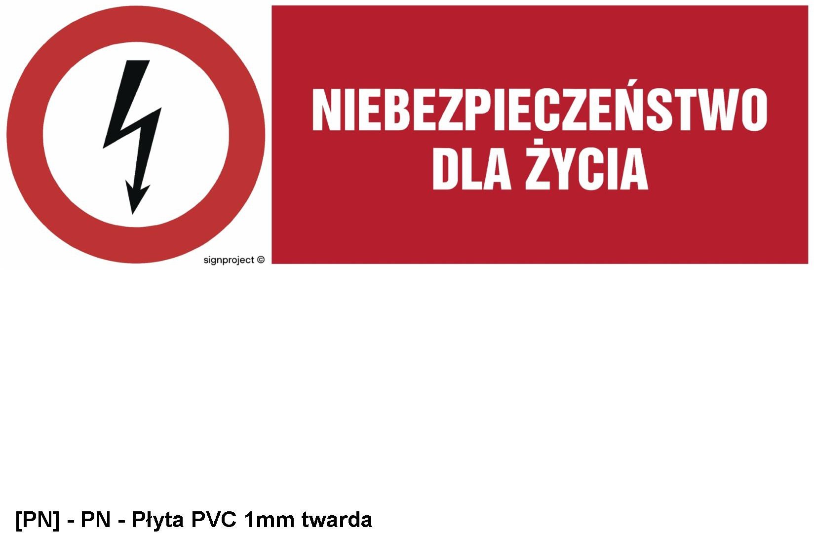 HD001 - Niebezpieczeństwo dla życia 200x67