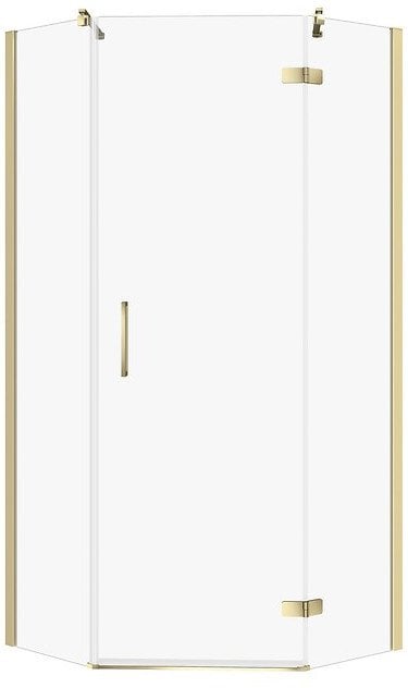 KABINA PRYSZNICOWA PIĘCIOKĄTNA CITY ZŁOTA 80X80X195 PRAWA TRANS.