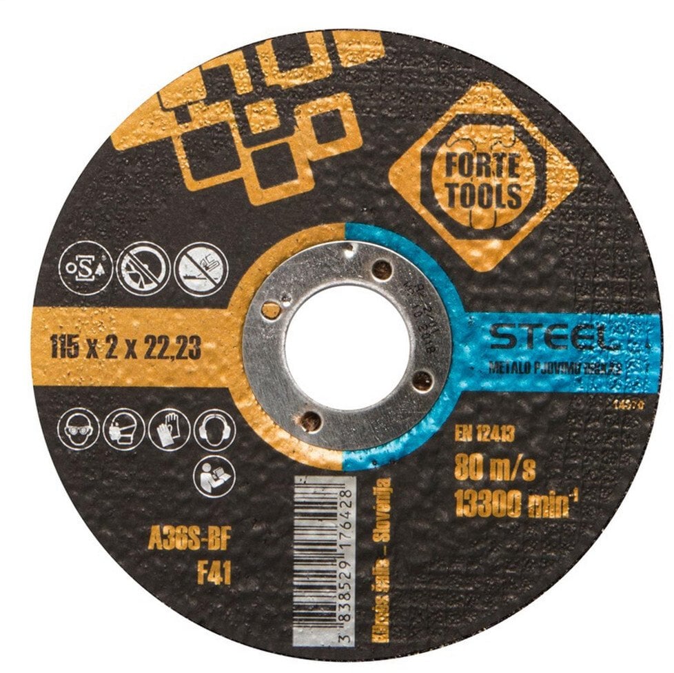 CUTTING DISC115X2.0X22.23 MM FORTE TOOL