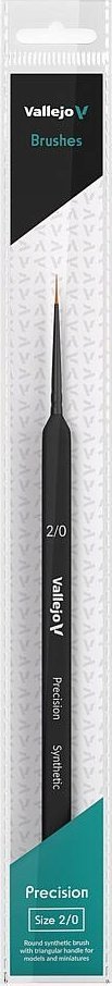 Vallejo Vallejo: B03020 - Precision - Round Brush - Triang Hand - Synthetic 2/0