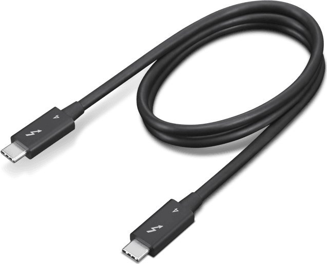 Kabel USB Lenovo Thunderbolt - Thunderbolt 0.7 m Czarny (4X91K16968)