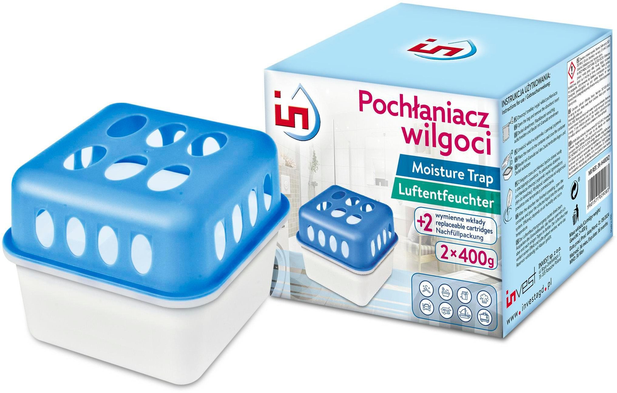 POCHŁANIACZ WILGOCI H400X2 z dwoma