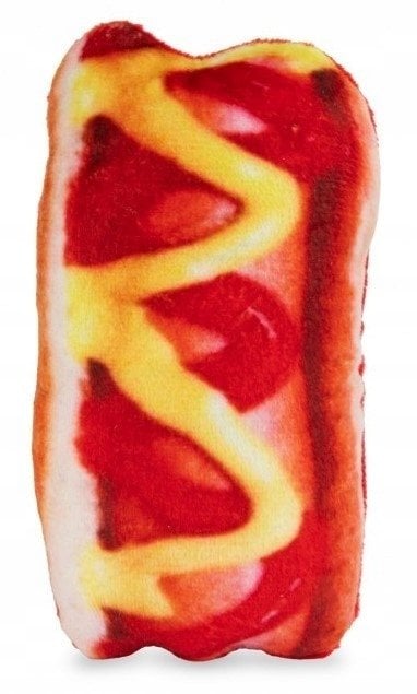 Zabawka, dla psa, hot dog, pluszowy, 17 cm