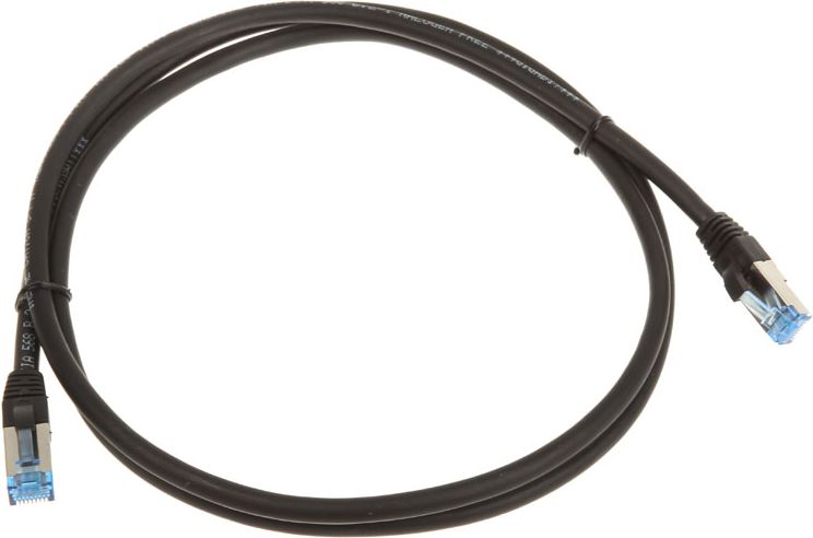 InLine Patch kabel sieciowy Cat.6A, S/FTP (PiMf), 500MHz, 1,5m, Czarny (76814S)