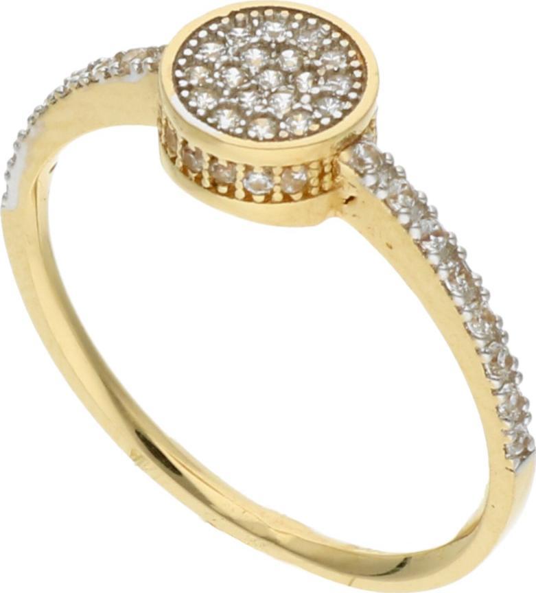 Rosanto Subtelny złoty pierścionek z cyrkoniami roz. 15 585 14k