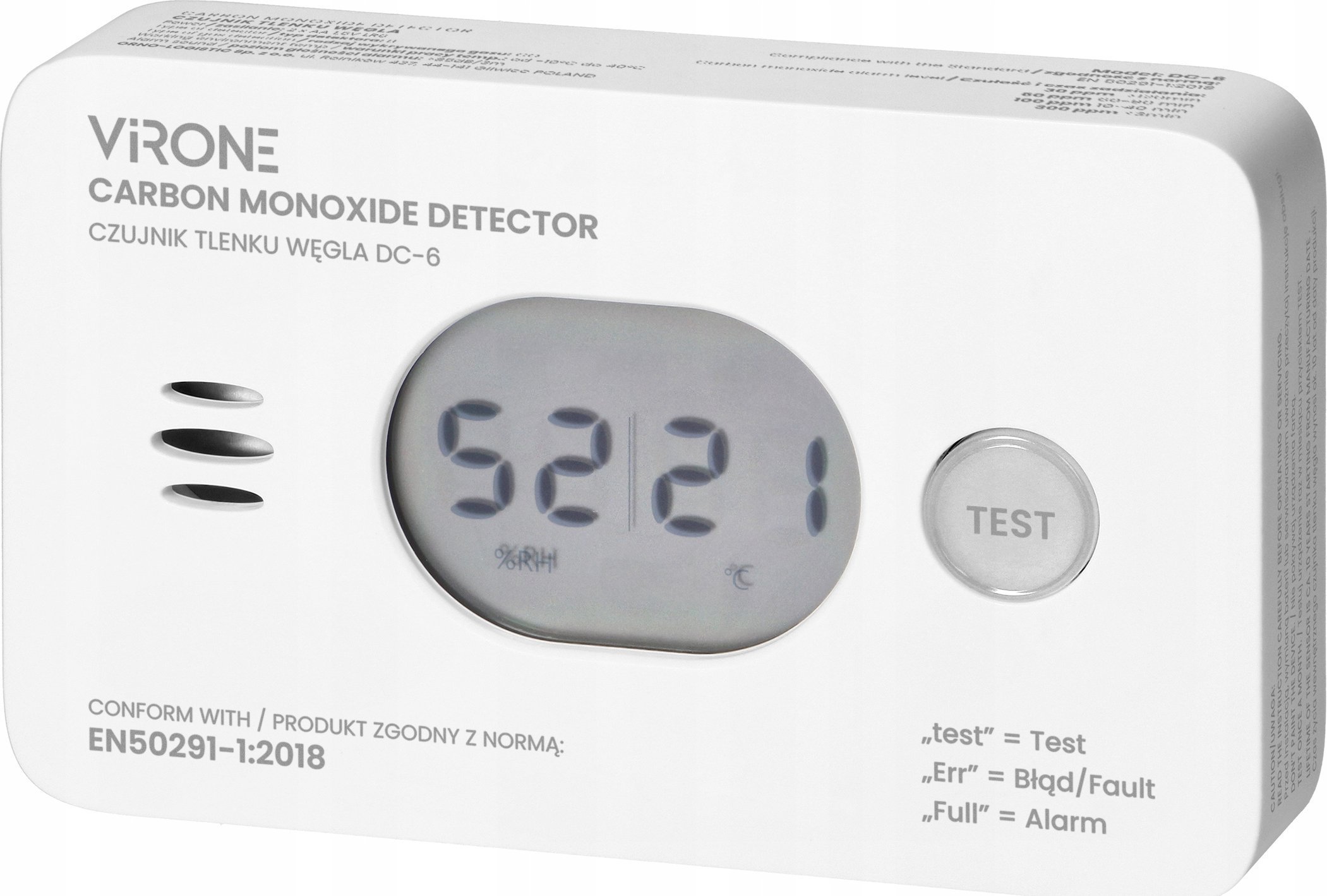 Orno ORNO CZUJNIK TLENKU WĘGLA 2xAA