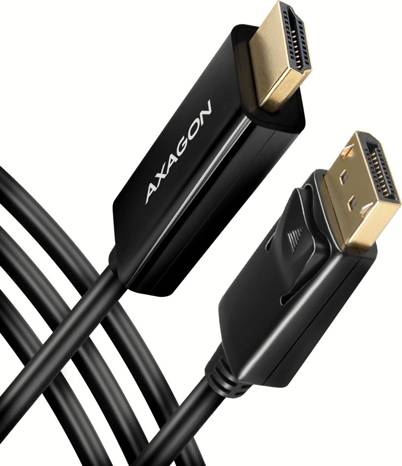 Kabel Axagon DisplayPort - HDMI 1.8m czarny (RVD-HI14C2)