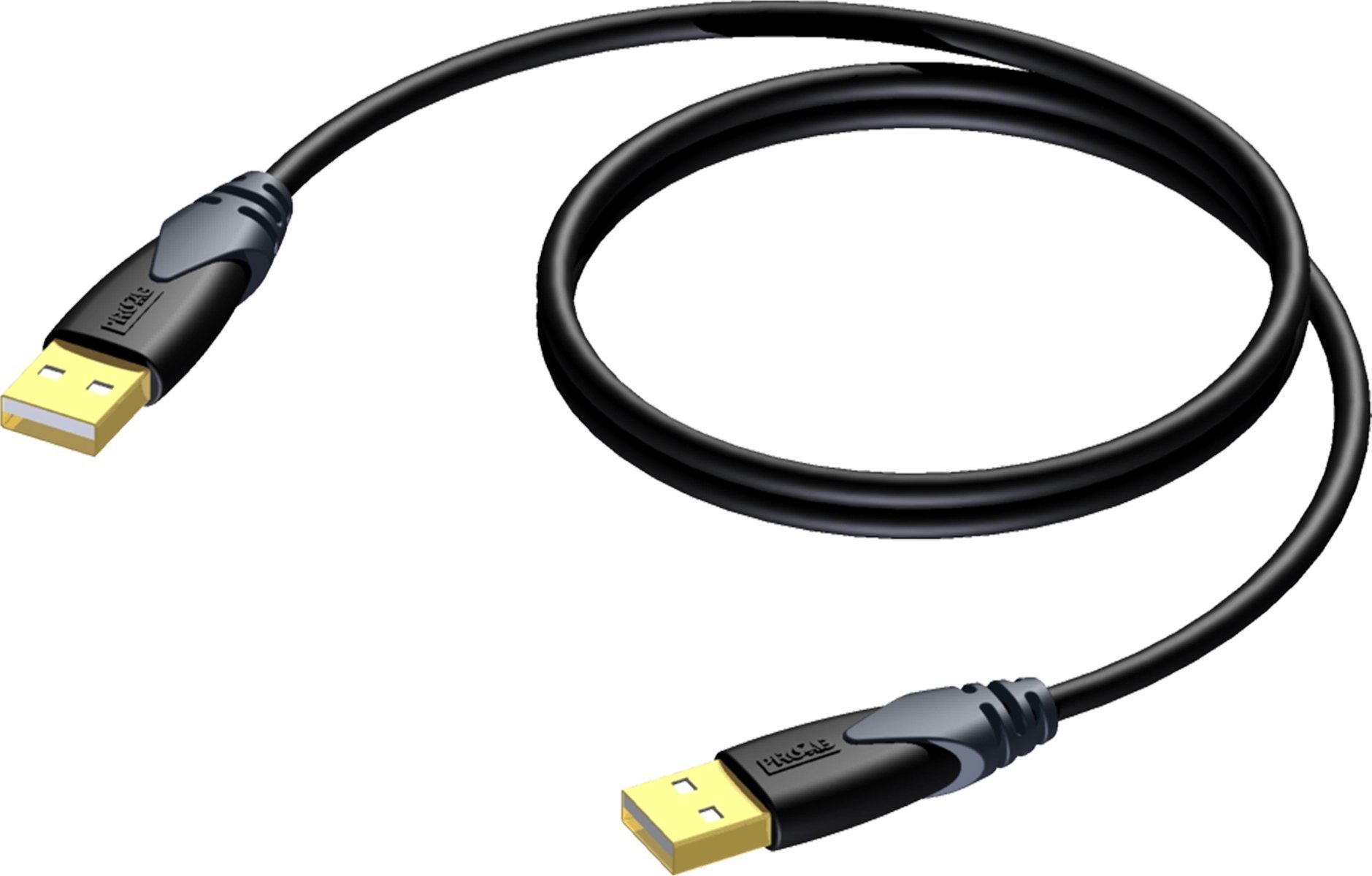 Kabel USB Procab USB-A - USB-A 5 m Czarny (CLD600/5)