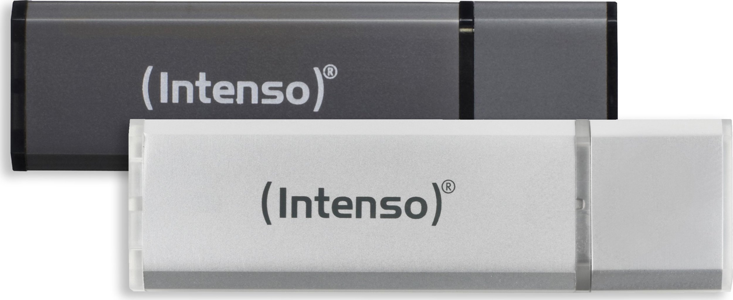 Intenso AluLine USB Drive 32GB Doppelpack 2x32GB - 32 GB pamięć USB USB Typu-A 2.0 Antracyt, Srebrny