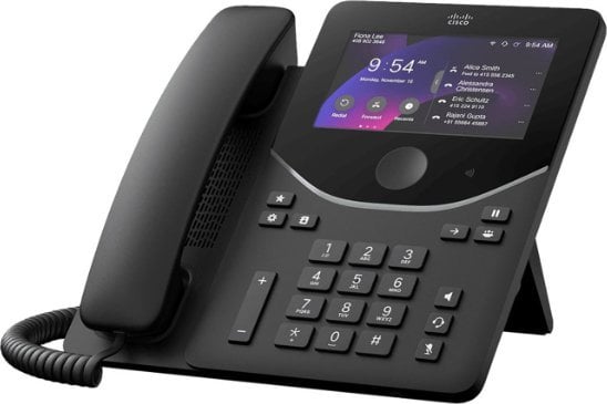 Cisco DESK PHONE 9871 CARBON telefon VoIP Czarny, Węgiel LCD Wi-Fi