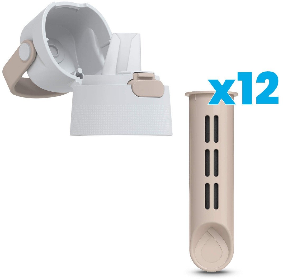 Zakrętka i 12 Wkładów do Butelki Filtrującej Dafi SOLID Cappuccino