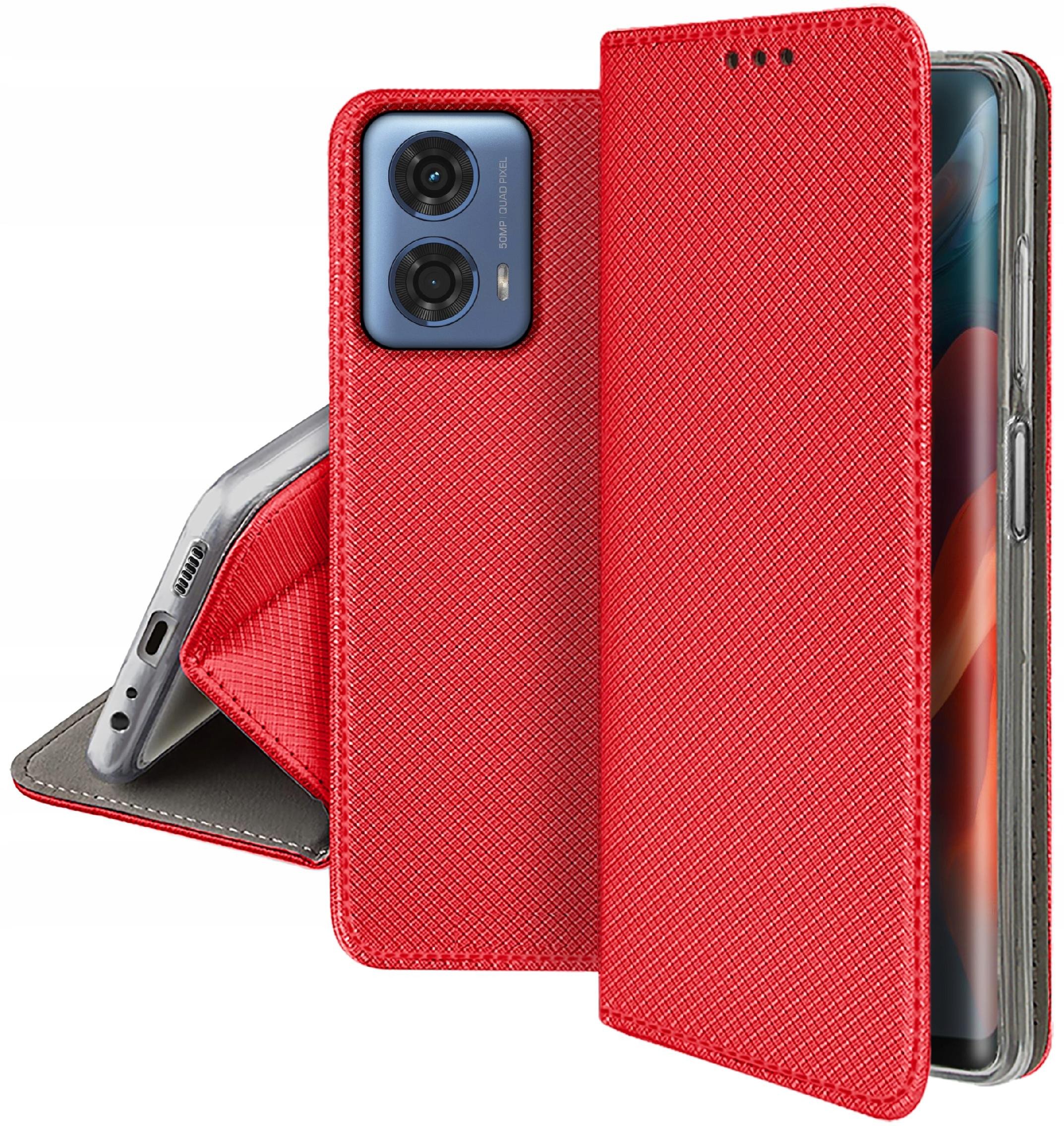 Etui do Motorola Moto G34 5G SMART MAGNET CASE PORTFEL + SZKŁO OCHRONNE 9H