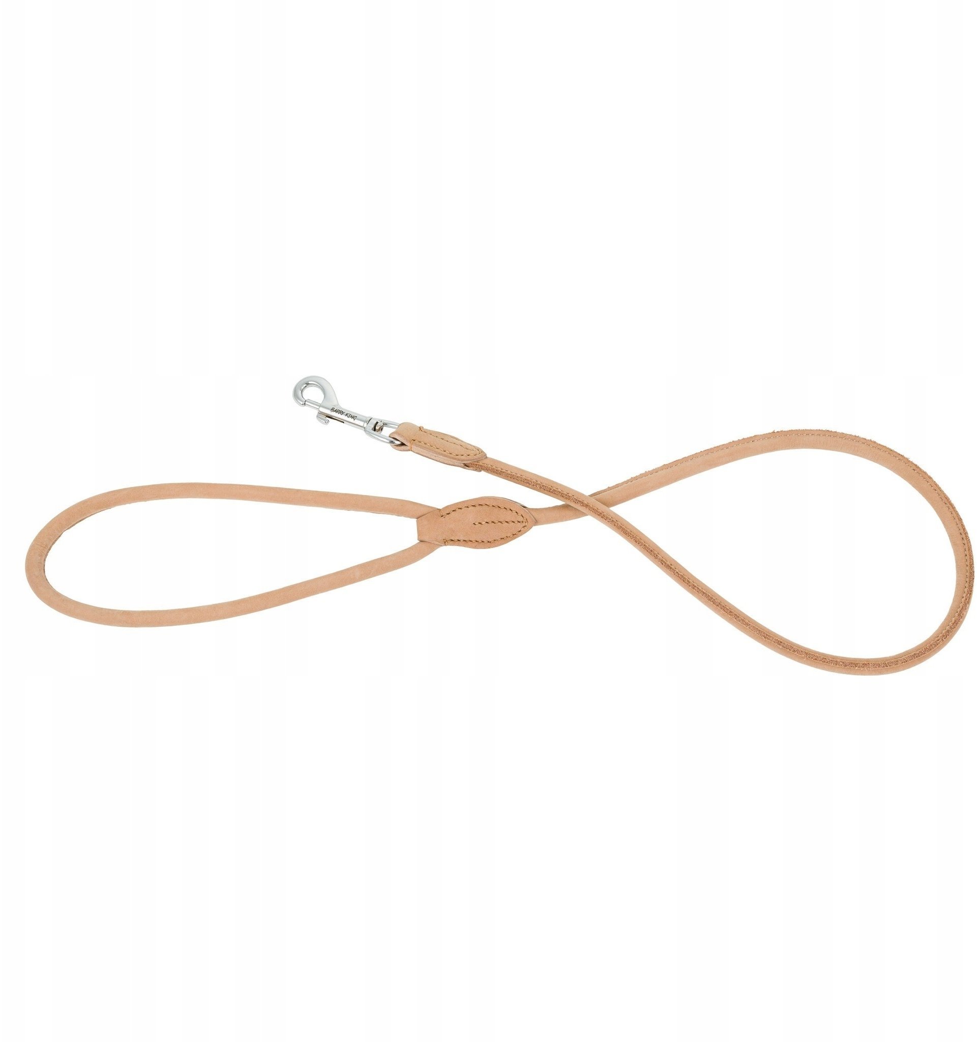 Smycz skórzana, 8 mm / 100 cm, jasny beż