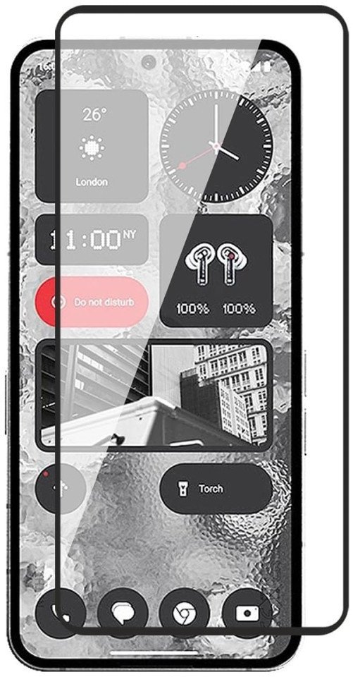 Szkło hartowane Supero FullCover FullGlue do Nothing Phone 3a Pro, czarna ramka