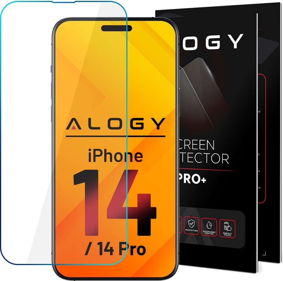 Alogy Szkło hartowane 9H Alogy ochrona na ekran do Apple iPhone 14/ 14 Pro