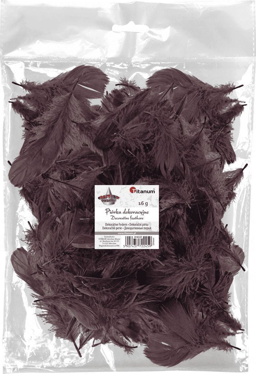Titanum Piórka puch 16g brązowe