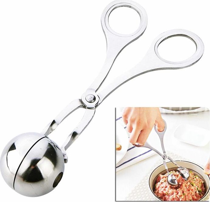 Aptel AG43B SZCZYPCE DO FORMOWANIA PULPETÓW KULEK MIĘSNYCH srebrne