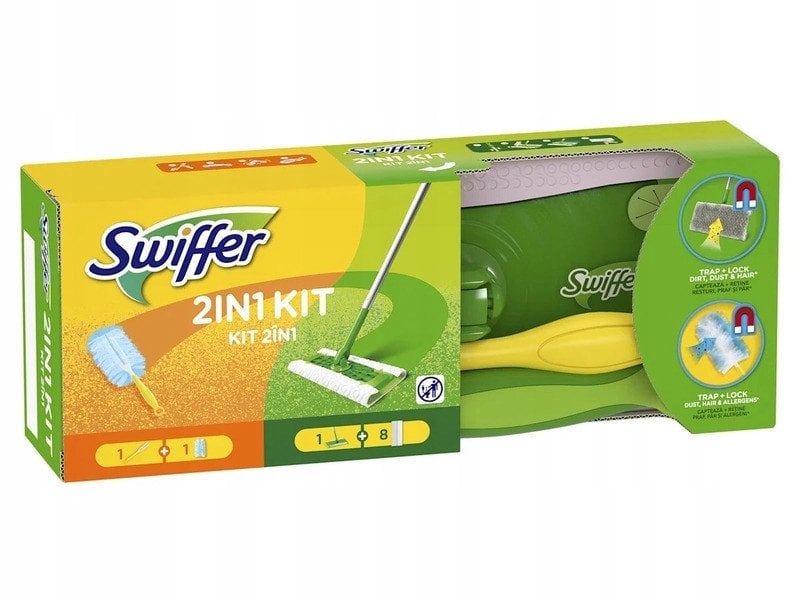 KIT 2IN1 FLOOR AND DUST BROOM SWIFFER