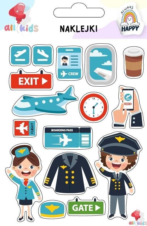 Naklejki dla dzieci Na lotnisku