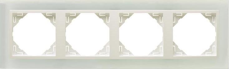 Efapel EFAPEL CRYSTAL RAMKA 4-KROTNA SZKŁO LODOWY 90940 TCG