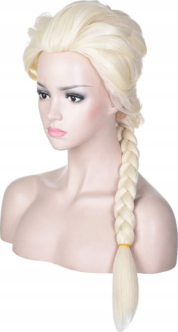 Korbi PERUKA ELSA FROZEN KRAINA LODU WŁOSY WARKOCZE W32