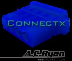 AC Ryan Connectx™ T-Molex power Female - UVBlue 100x T-Molex Female Niebieski