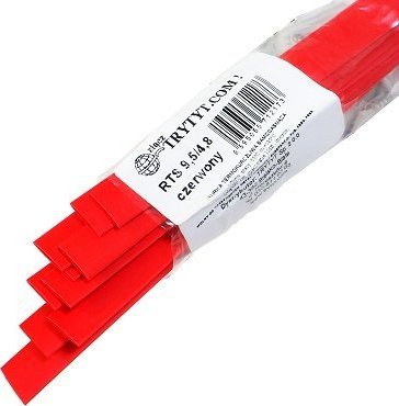 Trytyt 10x Koszulka termokurczliwa RTS 9,5/4,8 czerwony