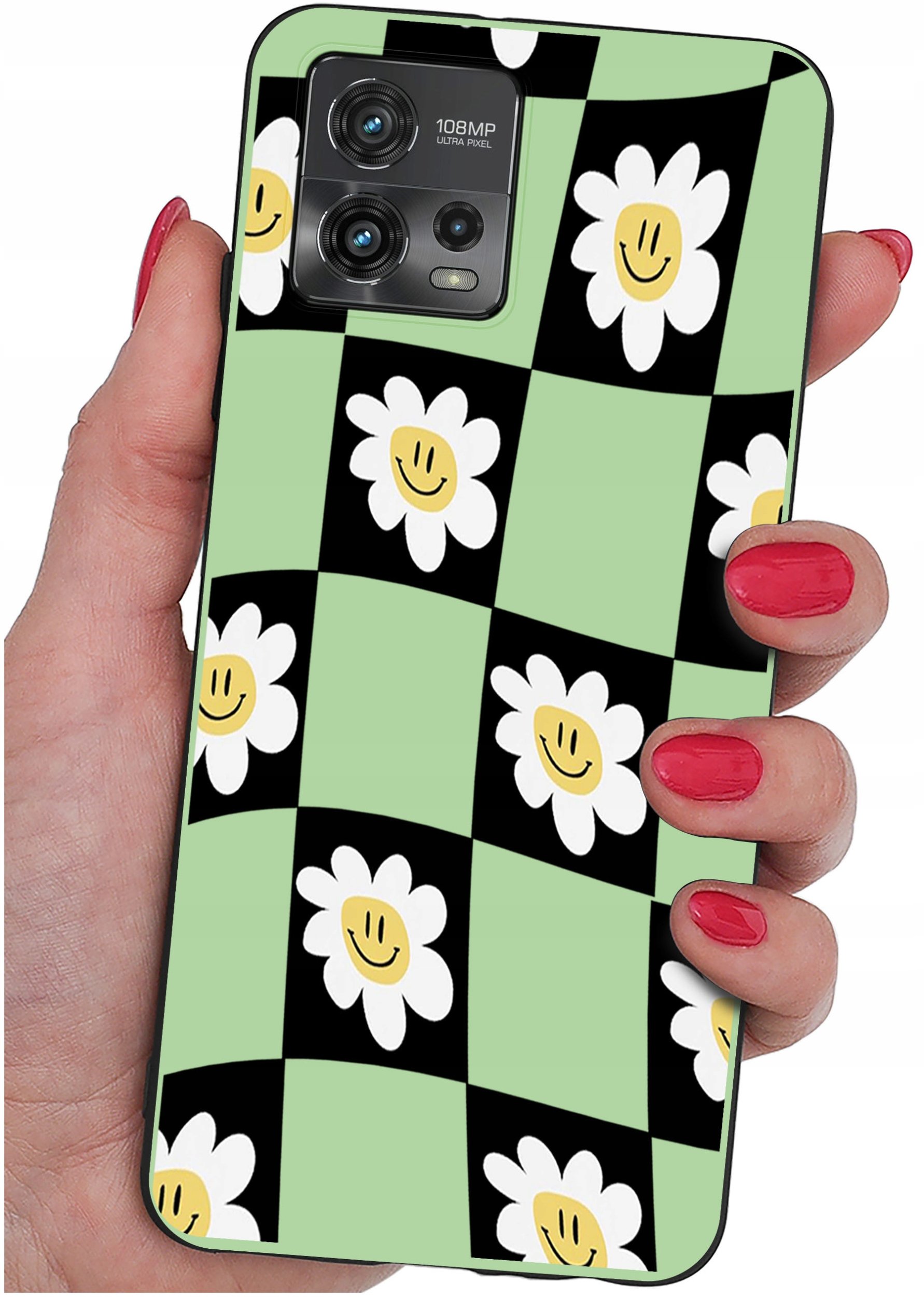 Etui do Motorola Moto G72 WZORY |SILIKONOWE MATT CASE + SZKŁO 9H