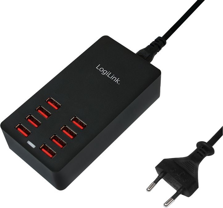 Ładowarka LogiLink PA0140 8x USB-A 2.4 A (PA0140)