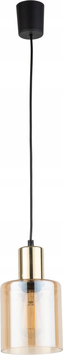Lampa wisząca TKKRYWULT TK Lighting Sierra 6665 lampa wisząca zwis 1x15W E27 bursztynowa/złota