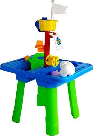 Lean Sport Stolik piaskownica foremki do piasku łopatki konewka
