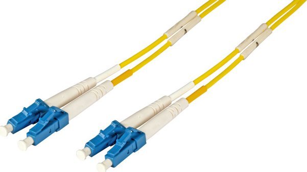 EFB EFB LWL Kabel Duplex Jumper LC-LC 9/125 OS2 10 Meter LSZH Halogenfrei gelb 2.0mm geprueft mit Messprotokoll