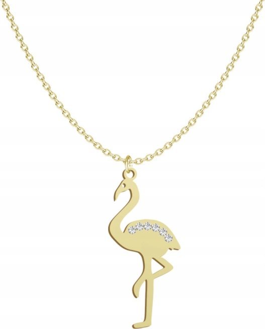 Radziszewska Jewellery Pozłacany Naszyjnik FLAMING DEDYKACJA GRATIS