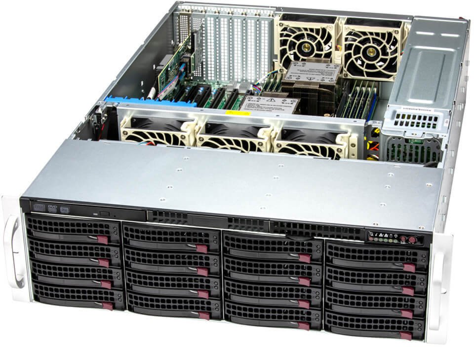 SERVER 3U 1X4510S 2X32GB 10X16/SSG-631E-E1CR16H SUPERMICRO