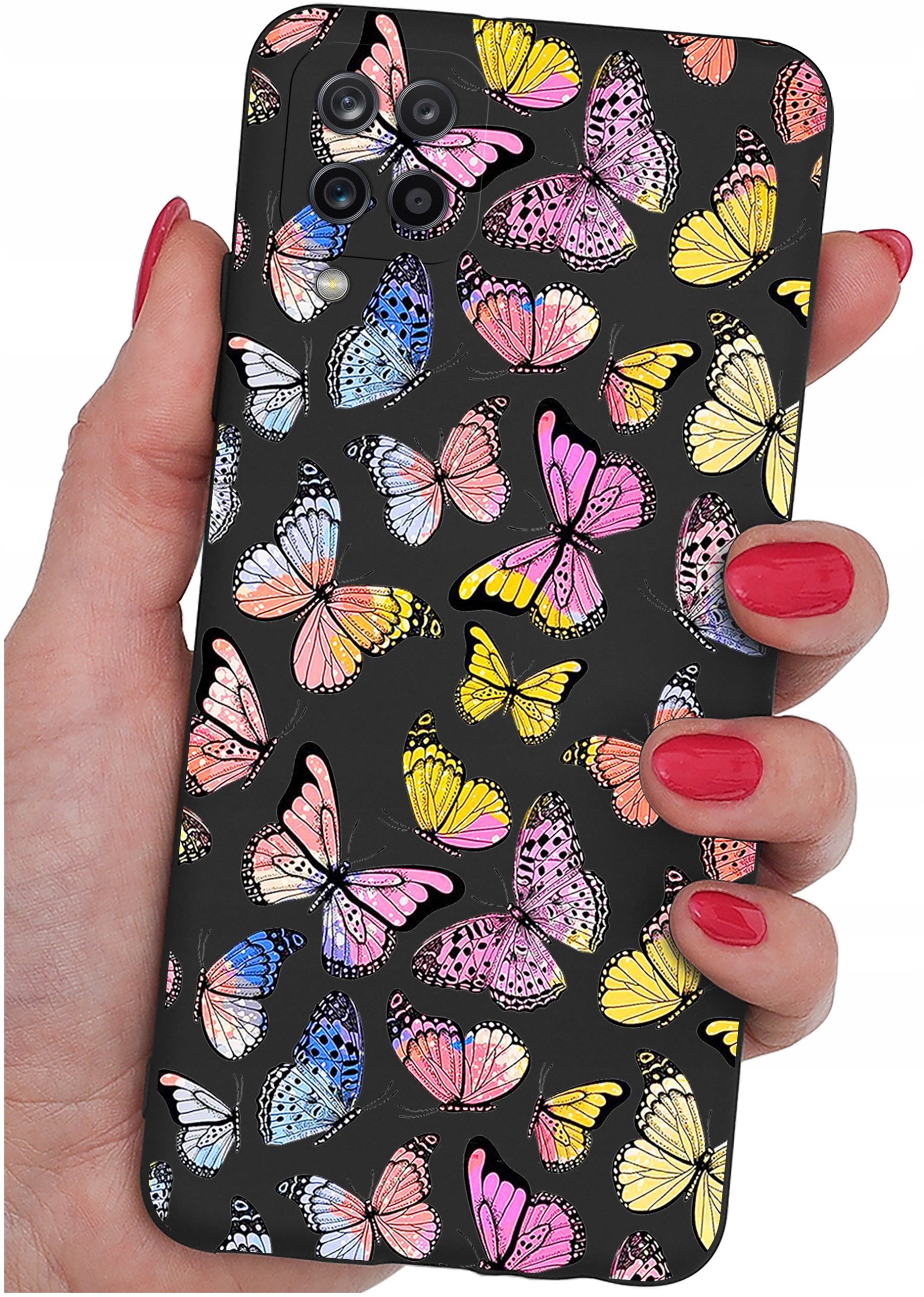 Etui do Samsung Galaxy A12|M12 WZORY |SILIKONOWE MATT CASE + SZKŁO 9H