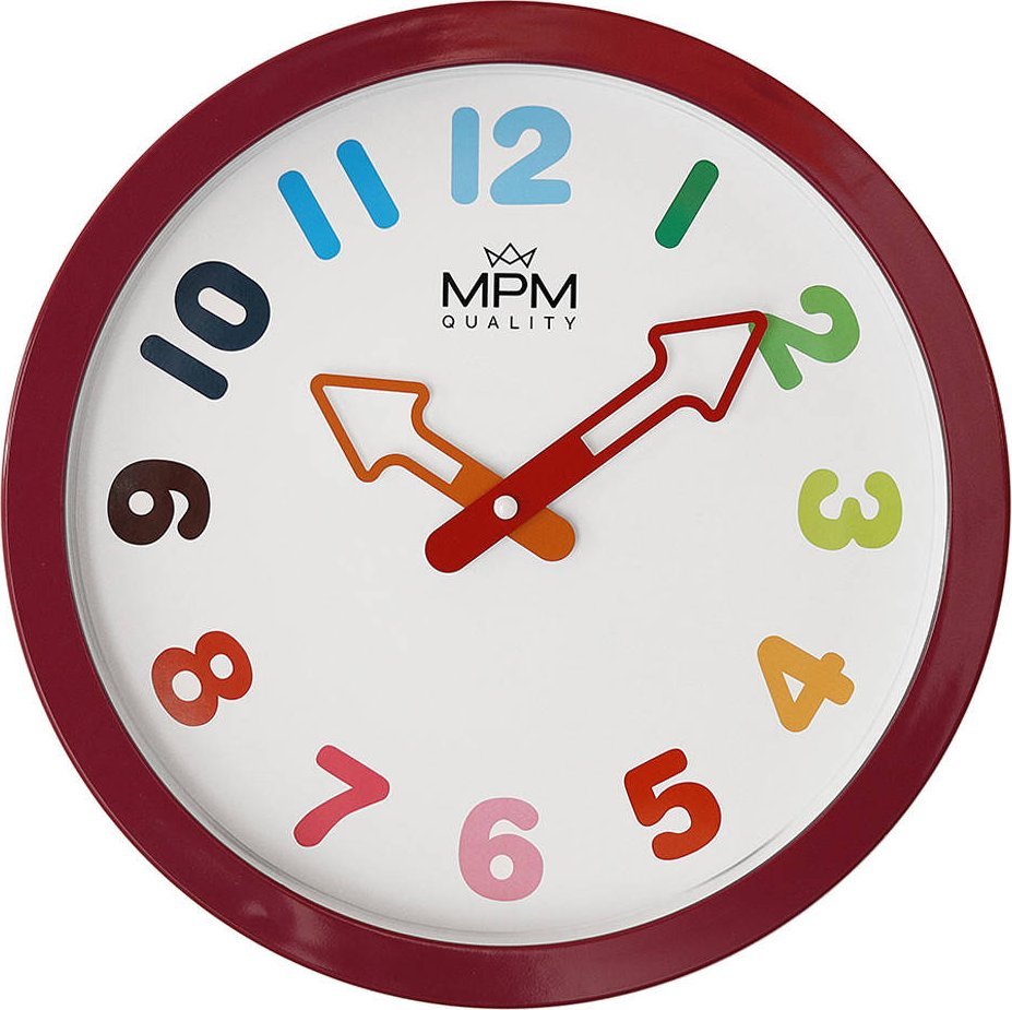 MPM Kolorowy zegar ścienny MPM E01.4050.23 30,5 cm .
