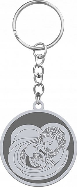 Radziszewska Jewellery Brelok do Kluczy Święta Rodzina Srebro 925 Prezent GRAWER ŻYCZENIA GRATIS
