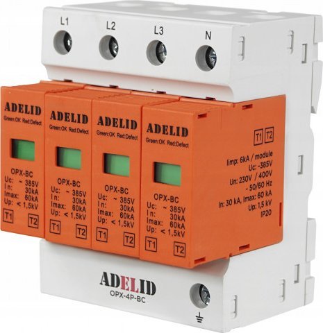 Ogranicznik przepięć 3-faz T1 T2 60kA